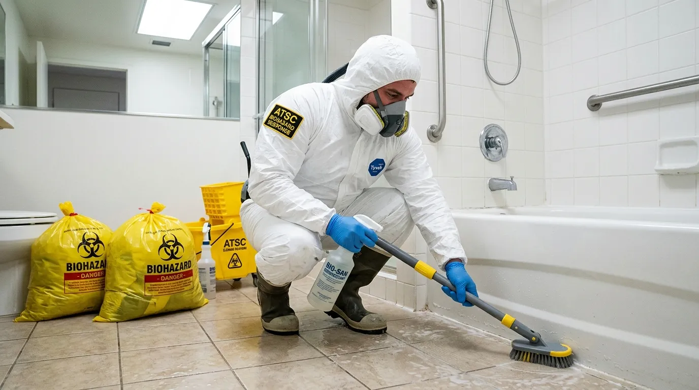 Decontamination equipment deployed for Blood Cleanup in Visalia